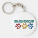 ITALIAN GREYHOUND Mom Paw Print 1 Key Chains