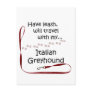 Italian Greyhound Travel Leash Post Cards