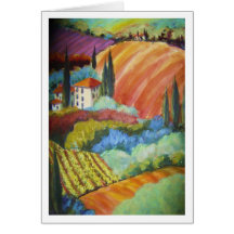 Italian Hillside "La Olivas" Card