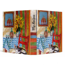 ITALIAN KITCHEN IN FLORENCE, Recipe Vinyl Binder