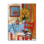 ITALIAN KITCHEN IN FLORENCE Recipe Post Card