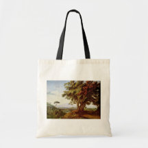 Italian Landscape By Hackert Jacob Philipp Tote Bags