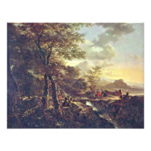 Italian Landscape With Draftsman. [1] By Jan Both Custom Invite