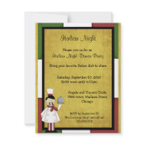 Italian Night Dinner Party Invitation