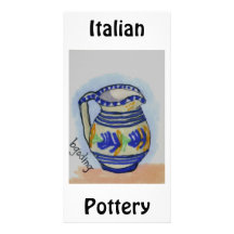 Italian Pottery Photo Greeting Card