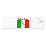 Italian Pride bumper stickers