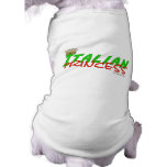 Italian Princess With Crown Dog Tee Shirt