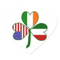 Italian Shamrock Sticker