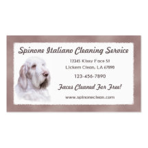 Italian Spinone Italiano Business Card Template