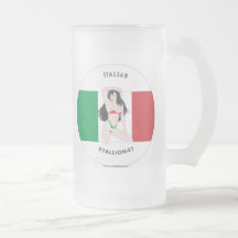 Italian Stallion-et Frosted Beer Mug