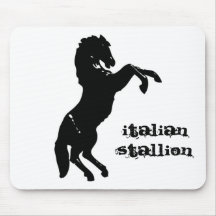 italian stallion mousepads