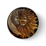 Italian Sun & Moon Carnaval Masks Pin