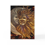Italian Sun & Moon Carnaval Masks Card