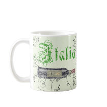 Italian Wine Bottle Coffee Mug
