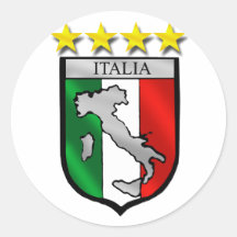 Italien de carte de l'Italie de drapeau de l'Itali Adhésif