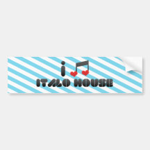 Italo House Bumper Stickers