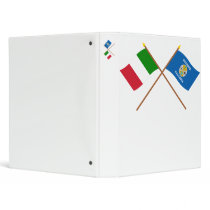 Italy and Calabria crossed flags