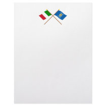 Italy and Calabria crossed flags