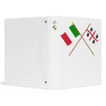 Italy and Sardegna crossed flags