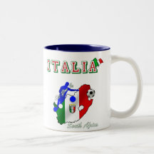 Italy Azzurri in South Africa soccer fans gear Mug