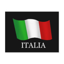 Italy Best seller wavy flag for Italians Post Card