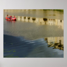 Italy - Boating Down the Arno River Poster