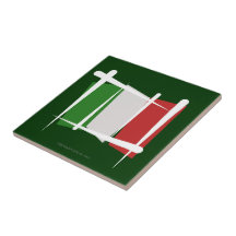 Italy Brush Flag Ceramic Tiles