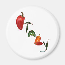 Italy Chili Peppers Fridge Magnets