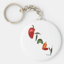 Italy Chili Peppers Keychain