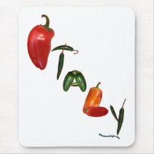 Italy Chili Peppers Mousepad