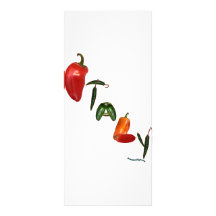 Italy Chili Peppers Personalized Rack Card