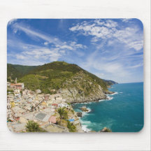 Italy, Cinque Terre, Vernazza, Hillside Town of 2 Mouse Pad