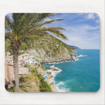 Italy, Cinque Terre, Vernazza, Hillside Town of Mousepad