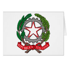 Italy Coat of Arms Greeting Card