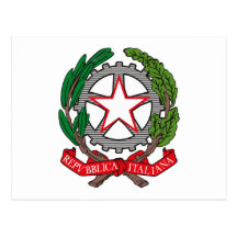 Italy Coat of Arms Postcard
