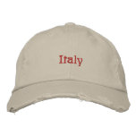 Italy embroidered baseball hat embroidered baseball cap