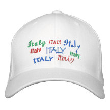 italy embroidered hat