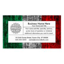 italy flag business card template