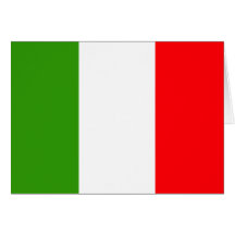 Italy flag greeting cards