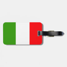 Italy flag tags for luggage
