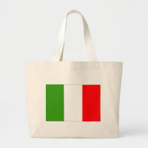 Italy flag tote bags