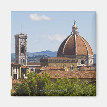 Italy, Florence, View of Florence Cathedral Magnet