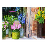 Italy -  Flower Market - SUNFLOWERS Post Cards