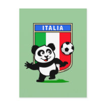 Italy Football Panda Post Cards