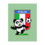 Italy Football Panda Post Cards