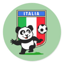 Italy Football Panda Sticker