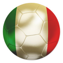 Italy Football Round Sticker