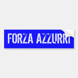 Italy "FORZA AZZURRI" Bumper Stickers