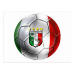 Italy Forza Azzurri Calcio Soccer Ball flag Postcard