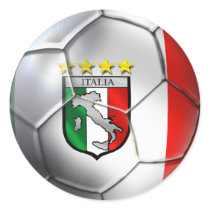 Italy Forza Azzurri Calcio Soccer Ball flag sports Sticker